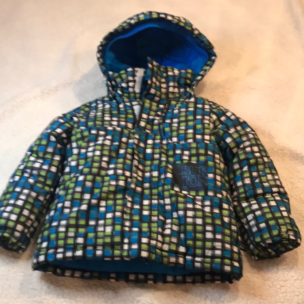 Burton youth 4T puffer coat with detachable hood